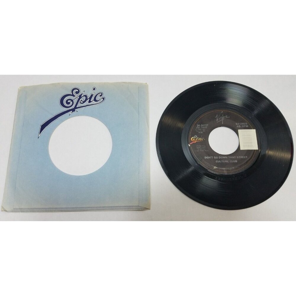 Culture Club Don't Go Down That Street / Mistake NO. 3 45 rpm Vinyl Record